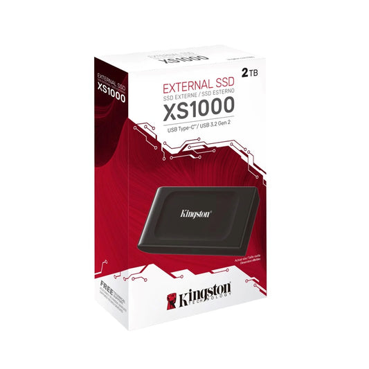 Kingston - XS1000 - 2 TB - Portable SSD - USB 3.2 Gen 2